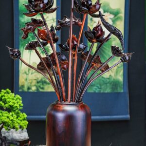 Bình sen gỗ trắc