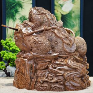 Cóc mẫu tử gỗ mun đuôi công