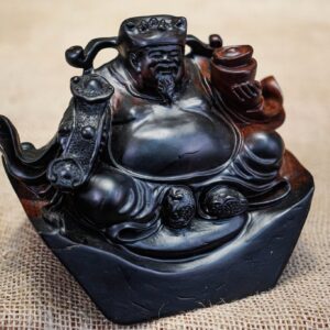 Thần tài để oto gỗ trắc