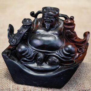 Thần tài để oto gỗ trắc