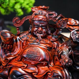 Thần tài gỗ trắc đỏ đen