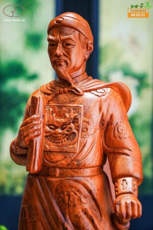 Trần quốc tuấn gỗ hương 80