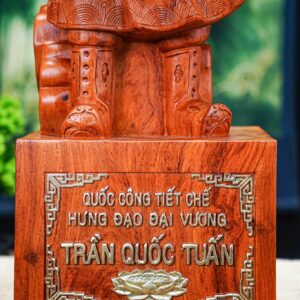 Trần quốc tuấn gỗ hương 80