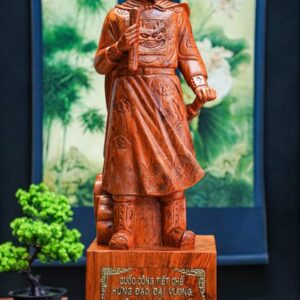 Trần quốc tuấn gỗ hương 80
