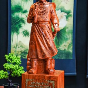 Trần quốc tuấn gỗ hương 80