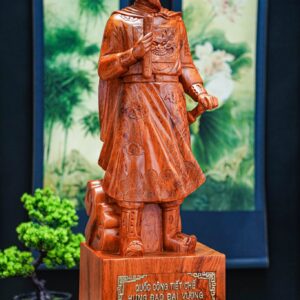 Trần quốc tuấn gỗ hương 80