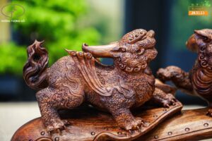 Tam nghê gỗ sưa