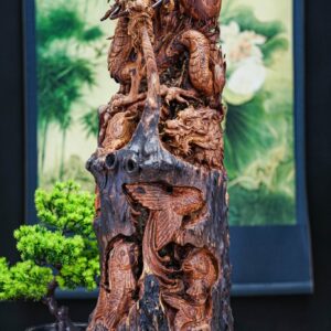 Cá chép hoá rồng lũa cẩm