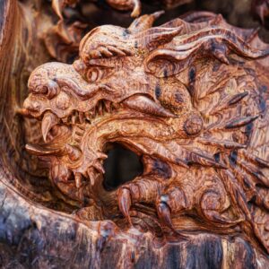 Cá chép hoá rồng lũa cẩm