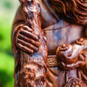 Ông thọ đứng gỗ sưa