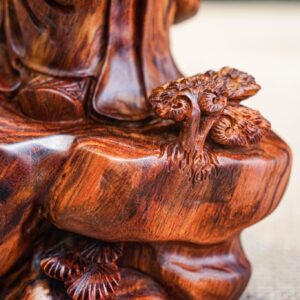 Ông thọ đứng gỗ sưa
