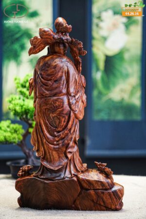 Ông thọ đứng gỗ sưa