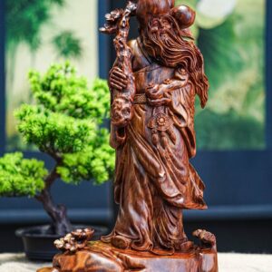 Ông thọ đứng gỗ sưa