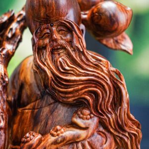 Ông thọ đứng gỗ sưa