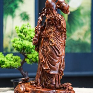 Ông thọ đứng gỗ sưa