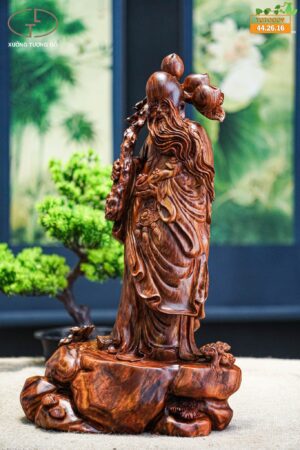 Ông thọ đứng gỗ sưa