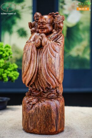 Di lặc chúc phúc gỗ sưa