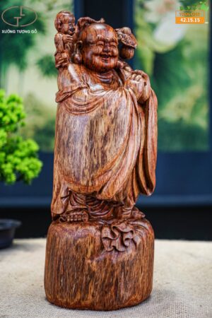 Di lặc chúc phúc gỗ sưa