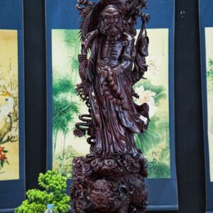 Đạt ma đứng gỗ tử đàn đỏ