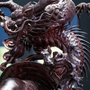 Đạt ma đứng gỗ tử đàn đỏ