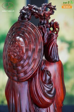 Đạt ma gỗ trắc đỏ đen