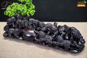 Cửu nghê gỗ tử đàn tím