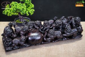 Cửu nghê gỗ tử đàn tím