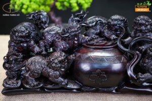 Cửu nghê gỗ tử đàn tím