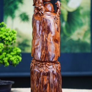 Di lặc chúc phúc gỗ nu sưa
