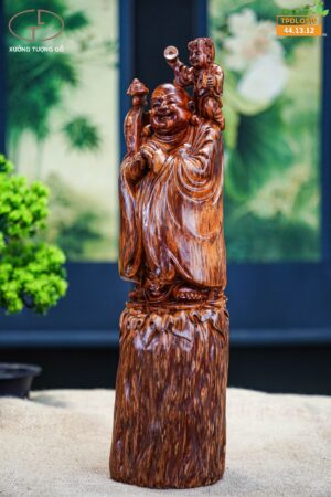 Di lặc chúc phúc gỗ nu sưa