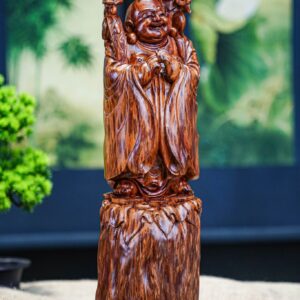 Di lặc chúc phúc gỗ nu sưa