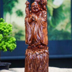 Di lặc chúc phúc gỗ nu sưa