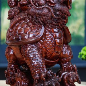 Di lạc đứng long quy gỗ tử đàn đỏ