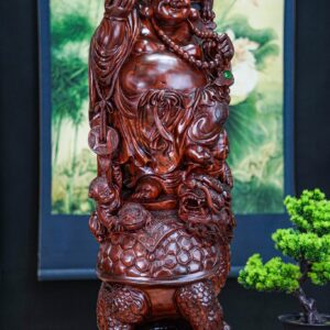Di lạc đứng long quy gỗ tử đàn đỏ