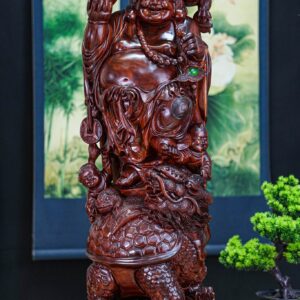 Di lạc đứng long quy gỗ tử đàn đỏ