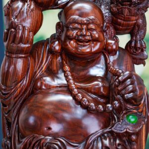 Di lạc đứng long quy gỗ tử đàn đỏ
