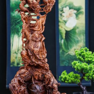 Đạt ma múa võ gỗ sưa