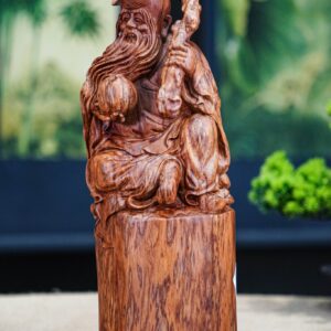 Ông thọ ngồi gỗ sưa