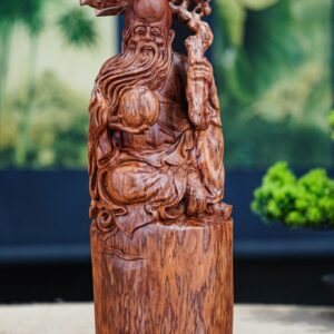 Ông thọ ngồi gỗ sưa