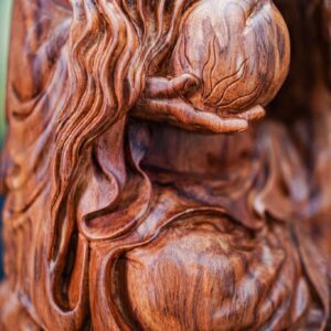 Ông thọ ngồi gỗ sưa
