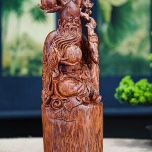 Ông thọ ngồi gỗ sưa