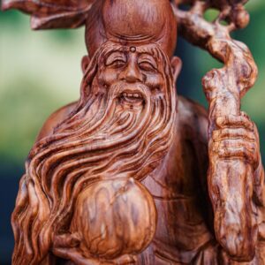 Ông thọ ngồi gỗ sưa