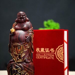 di lặc đứng tử đàn ấn độ dát vàng