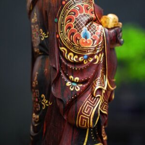 di lặc đứng tử đàn ấn độ dát vàng