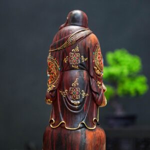 di lặc đứng tử đàn ấn độ dát vàng