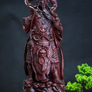 Quan công chống đao gỗ tử đàn