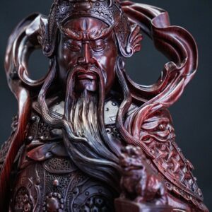 Quan công chống đao gỗ tử đàn