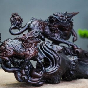 Song hoả kì lân gỗ trắc