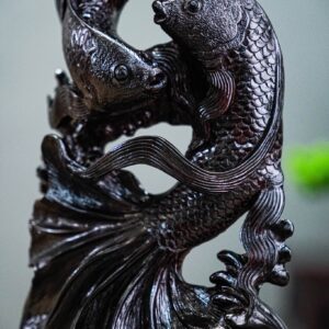 Song ngư vượt sóng gỗ trắc