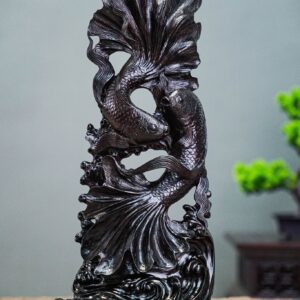 Song ngư vượt sóng gỗ trắc